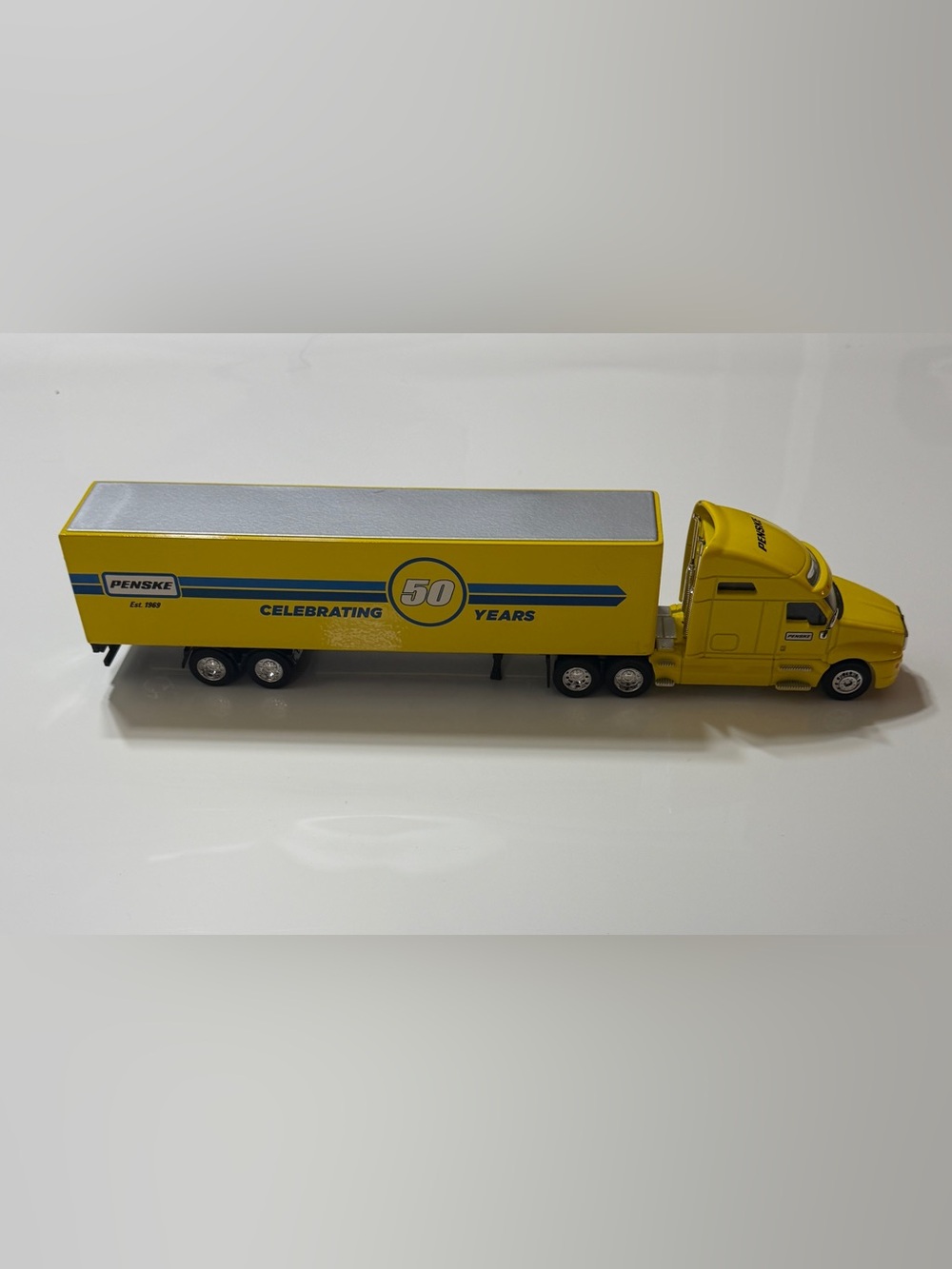 Penske Yellow 50th Anniversary Toy Tractor Trailer - Kids Play Truck